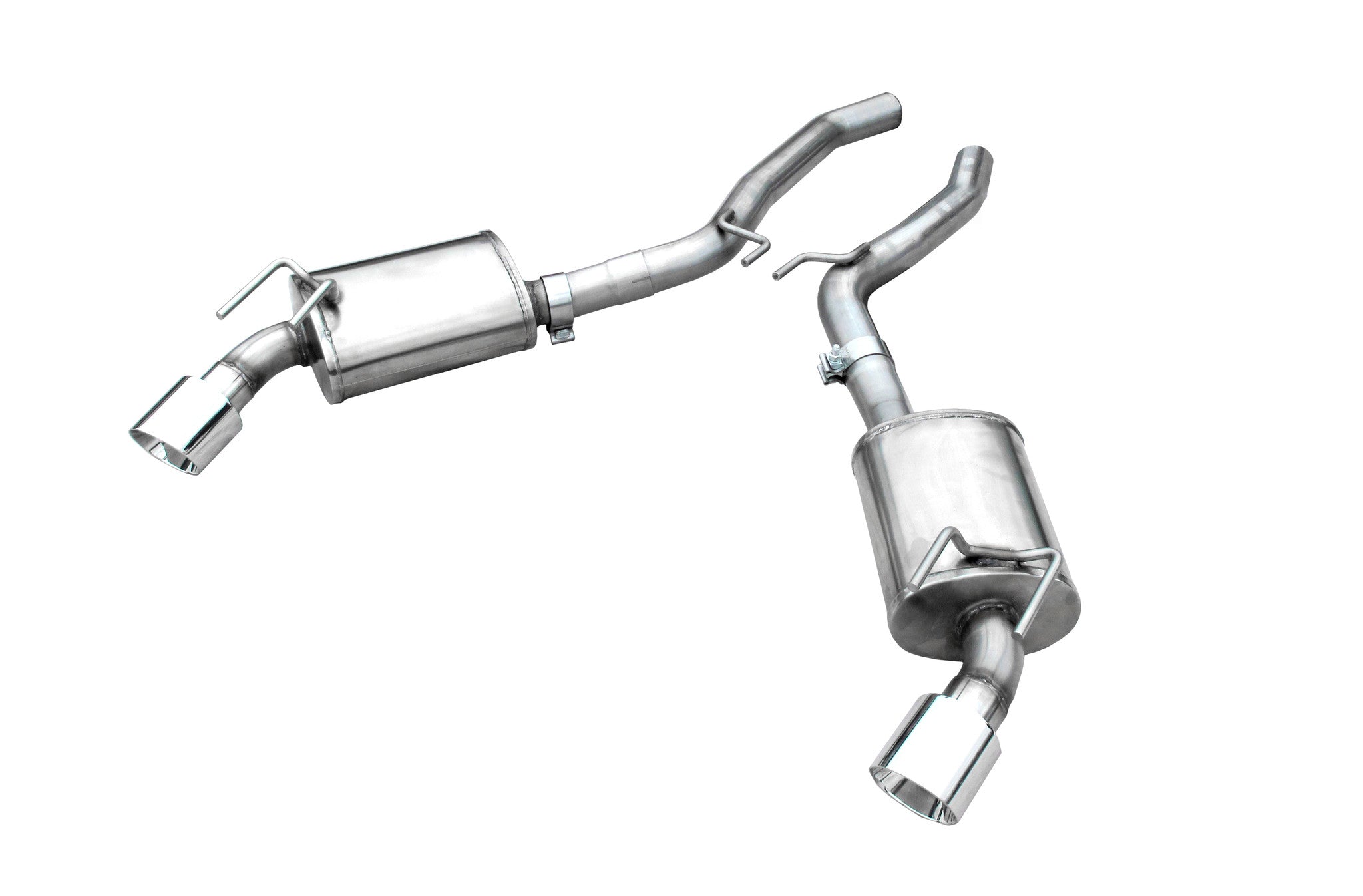 CAMARO V8 2010-UP AXLEBACK MUFFLER WITH POLISHED S/S TIPS